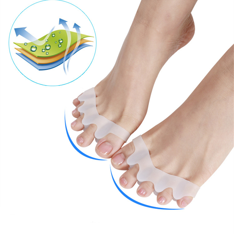 2022 Уход за ногами силиконовые разделители для пальцев ног корректор большого пальца Силиконовые разделители для пальцев ног