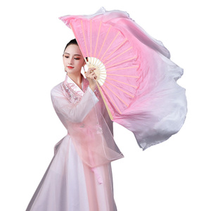 Éventails en soie et bambou à 2 couches pour spectacle de <span class=keywords><strong>danse</strong></span> orientale pour adultes - Product Image 1