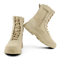 Bottes tactiques en cuir pour hommes, best-seller, respirantes, confortables, semelle en caoutchouc antidérapante, résistantes à l'usure, amortissantes, avec soutien de la cheville