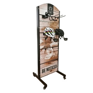 Tienda minorista tienda <span class=keywords><strong>cascos</strong></span> de metal estante de exhibición motocicleta casco estante de exhibición soportes de unidad - Product Image 4