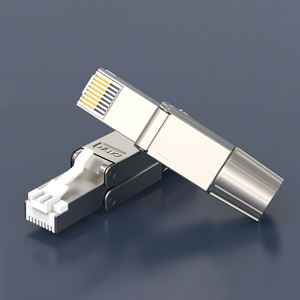 Connettori di Terminazione Ethernet Schermati Riutilizzabili Senza Attrezzi 23AWG per Cavo SFTP UTP, Connettore di Rete CAT7 RJ45 con Schermatura in Lega - Product Image 6