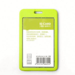 Porte-cartes d'identité en PP avec fenêtre transparente en acrylique pour étudiants et employés de bureau – Étui pour cartes nominatives - Product Image 6