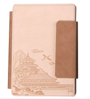 Ensemble cadeau de carnet personnalisé avec logo, couverture rigide en similicuir, impression par sublimation, 100 feuilles, haute valeur chromatique, réunion d'entreprise