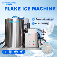 Machine à glace en flocons industrielle 15T, générateur de glace en flocons entièrement automatique, production pour les ports de pêche et la transformation des produits aquatiques