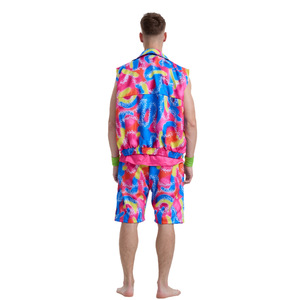 Costume da Hippie per Ragazzi XJ, Travestimento per Feste di Halloween, Outfit Sportivo Anni '80, Costume da Pattinatore, Costume da Bagno - Product Image 4