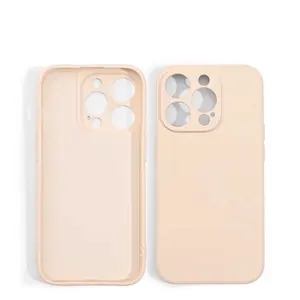 Coque de téléphone en Silicone liquide en microfibre pour iphone 11 12 13 14 15 Pro Max Plus X Xs Max housse en silicone antichoc usine en gros