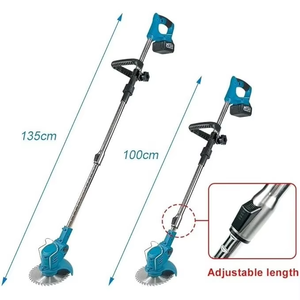 Cortacésped Eléctrico Inalámbrico de Alta Resistencia DON FELIZ AE-117 21V con 2 Baterías Recargables y Cuchilla Rotatoria - Product Image 2
