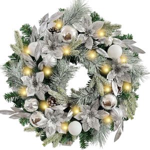 Guirlandes <span class=keywords><strong>de</strong></span> Noël artificielles décoratives personnalisées écologiques <span class=keywords><strong>de</strong></span> luxe <span class=keywords><strong>de</strong></span> 24 pouces (60 cm) pour la décoration <span class=keywords><strong>de</strong></span> la maison pendant les fêtes - Product Image 6