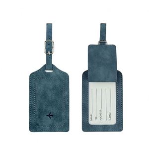 Etiquetas de equipaje de piel sintética económicas para maletas, accesorios de viaje esenciales, etiquetas de equipaje con protección de privacidad - Product Image 4