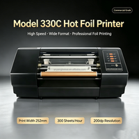 Machine de marquage à chaud numérique automatique BC-330C, format A3, imprimante à feuille d'or, vitesse 40-200 m/heure, tension 220V/110V pour papier
