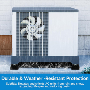 Ensemble de montage de base d'amortissement de <span class=keywords><strong>pied</strong></span> Fix-It en caoutchouc Bigfoot d'usine pour pièces de climatiseur <span class=keywords><strong>à</strong></span> usage industriel extérieur - Product Image 6