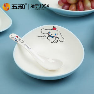 Cinnamoroll Dinnerware Set Plates Bowls Cups Spoon Cartoon Design Daily Use - Product Image 3