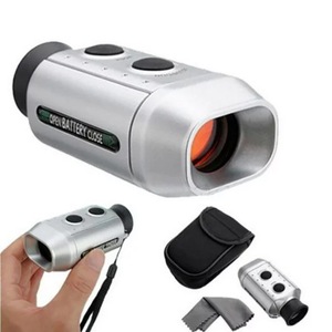 <b>Golf</b> Rangefinder 7X18 Digital Monocular Telescope LCD Display Silver Color With Carry Case And Cleaning Cloth For <b>Golf</b> Sports - Product Image 1