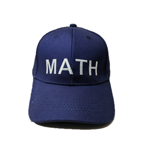 US MATH GO Casquette de baseball décontractée 6 panneaux en coton bleu marine - Product Image 3