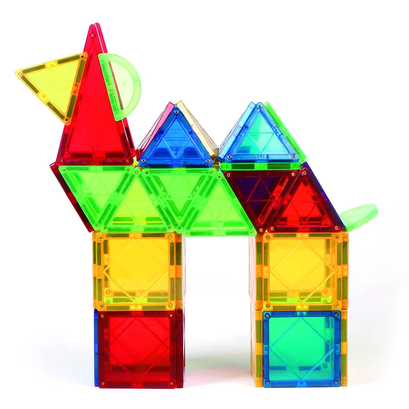 Magplayer Kids 3D Magnetic Tiles Toy ABS Plastic Educational Megnetic Blocks Tiles For Children