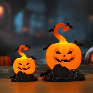 Nuevas Velas Decorativas de Plástico para Halloween, Adornos Luminosos, Decoración para Bares, Accesorios para la Creación de Atmósfera, Juego de Lámparas de Calabaza para Interiores - Product Image 1