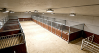 Seepoem 12x12ft Cloison de box extérieure en acier galvanisé à chaud pour écurie de chevaux, club équestre, box d'hébergement, tailles personnalisables