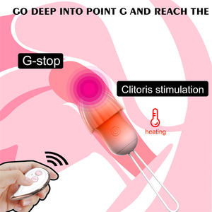 Waterdichte, op USB oplaadbare mini-dildo & vibratie-eier voor vrouwen met draadloze afstandsbediening, G-spot stimulator voor <span class=keywords><strong>sexy</strong></span> plezier. - Product Image 2
