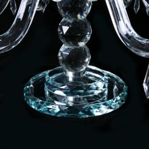 Centrotavola di cristallo all'ingrosso centrotavola 70cm lampadari da tavolo candelabri floreali - Product Image 4