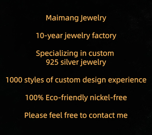 मैमंग कस्टम फाइन विंटेज गहने 925 स्टर्लिंग चांदी 18k सोने की प्लेटेड जिरकॉन कमल कमल कमल महिला पुरुष के लिए - Product Image 4