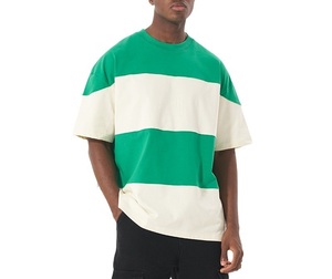 T-shirt a righe all'ingrosso da uomo <span class=keywords><strong>Polo</strong></span> <span class=keywords><strong>Oversize</strong></span> t-shirt da uomo a righe t-shirt - Product Image 1