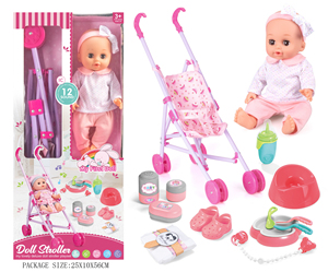 Nuevo diseño de bebé juego de simulación <span class=keywords><strong>Reborn</strong></span> Set de juguete cochecitos muñeca niña juguetes con sonido beber y orinar muñeca - Product Image 3