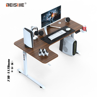 BEISIJIE Mémoire Électrique Hauteur Réglable Assis Bureau Debout Ordinateur Poste De Travail L Forme Bureau Réglable
