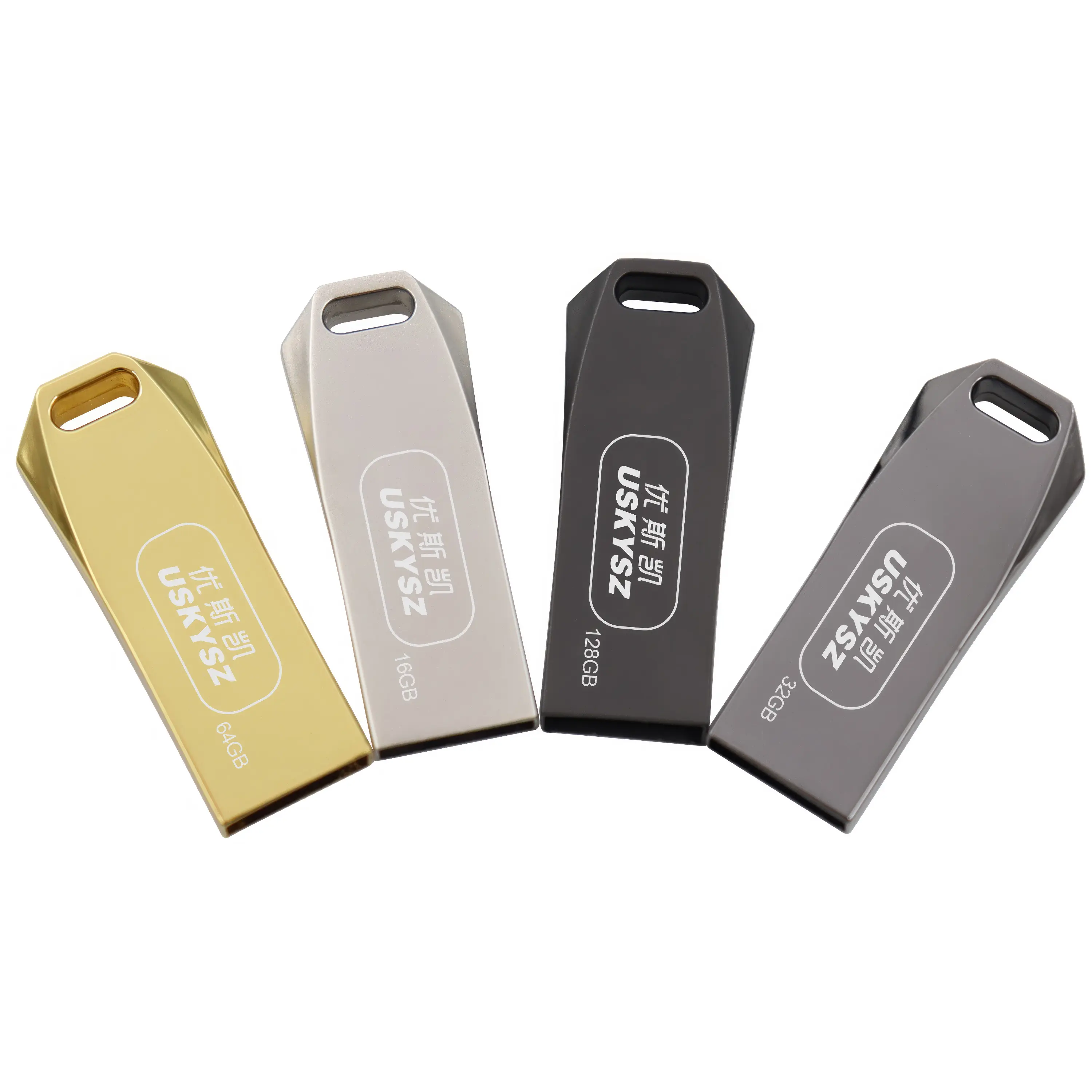 Stik memori portabel Mini logam, Flash Drive USB 3.0 USB 2.0, stik memori kecepatan tinggi, langsung dari pabrik