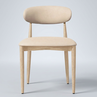 Chaise de salle à manger en cuir, durable, résistante à l'eau, avec dossier en tube d'acier fabriqué sur mesure, ensemble de chaises de salle à manger de luxe pour hôtels