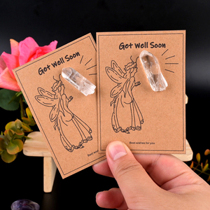 Vente en gros de pointes de cristal naturel polies, pointes de quartz clair, carte en cristal pour cadeau - Product Image 1