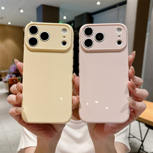 เคสโทรศัพท์มือถือ TPU นิ่มสีพื้นลายหัวใจด้านข้าง สำหรับ <span class=keywords><strong>iPhone</strong></span> 17 <span class=keywords><strong>Pro</strong></span> <span class=keywords><strong>Max</strong></span> 17 Air 16 15 14 13 12 <span class=keywords><strong>11</strong></span> ป้องกันการกระแทก - Product Image 4
