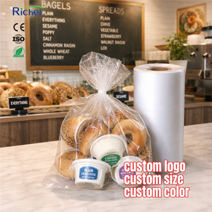 Fish Market Fresh Seafood HDPE Roll <b>Bags</b> Water Resistant Clear Plastic for Shrimp Crab Fillet Display Counter Wet Self-Serve - Product Image 1