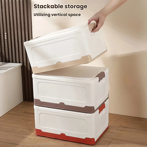 Boîte de rangement pliable en plastique PP, organisateur empilable et pliable, grande capacité, portable, pour jouets et usage domestique - Product Image 4