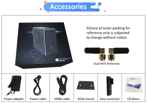 Eglobal 10 Gen Intel Core i7-10870H Máy tính để bàn máy tính 64GB D4 SSD + HDD hiển thị kép 6USB nhỏ PC Win10 Fan chơi game mini PC - Product Image 6