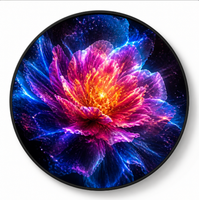 Écran LED circulaire P1.53 à pas fin, affichage LED rond intérieur haute fréquence de rafraîchissement HD, écran créatif en forme d'anneau pour hall de magasin de marque