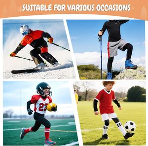 Leggings thermiques en velours vintage pour garçons MEETWEE, doublés, hiver, enfants, taille haute, épais, chauds, pantalons longs - Product Image 6