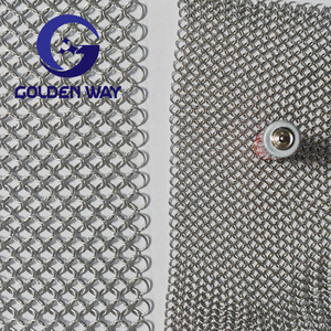 <span class=keywords><strong>Cortinas</strong></span> <span class=keywords><strong>de</strong></span> Lujo <span class=keywords><strong>de</strong></span> <span class=keywords><strong>Acero</strong></span> Inoxidable 316L - Cortina Moderna <span class=keywords><strong>de</strong></span> Malla Metálica para Decoración Interior y Exterior del Hogar y la Oficina, Tamaño Personalizado - Product Image 1