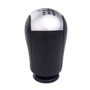 Ford Gear <b>Shift</b> <b>Knob</b> Silver Cap Leather 5 6 Speed Ergonomic For Focus - Product Image 4