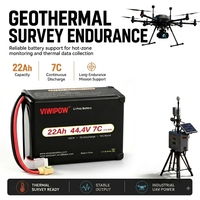 Baterai Drone Respon Darurat Terbaru 44.4V 22000mah Lipo Battery Cell 12S 7C Lithium Ion Pack Baterai Drone