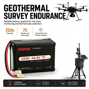 Baterai Drone Respon Darurat Terbaru 44.4V 22000mah Lipo Battery Cell 12S 7C Lithium Ion Pack Baterai Drone - Product Image 2