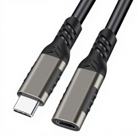 Cable de Extensión USB C 3.1 Gen2 de 240W, 8K 60Hz, Duplicación de Pantalla, Video 20Gbps, Cable de Proyección, 5A, Tipo C Macho a Hembra