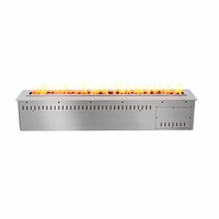 Cheminée électrique à encastrer SEFIRE, effet de flamme réaliste, commande par application, thermostat réglable, protection contre la surchauffe