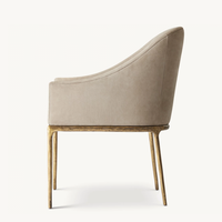 Mobilier d'intérieur personnalisé Chaises en métal Fauteuils de salle à manger en cuir