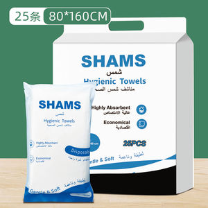 Toallas de Baño Desechables de Pulpa de Madera para Uso en Seco y Húmedo Toallas de Hotel Agrandadas Portátiles para Viajes de Negocios - Product Image 3