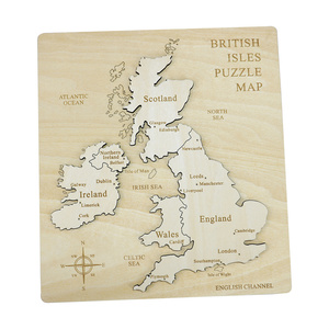 2025 populaire britannique carte <span class=keywords><strong>Puzzle</strong></span> jouet en bois <span class=keywords><strong>d</strong></span>écoratif artisanat personnalisé <span class=keywords><strong>pays</strong></span> Jigsaw jouet - Product Image 3