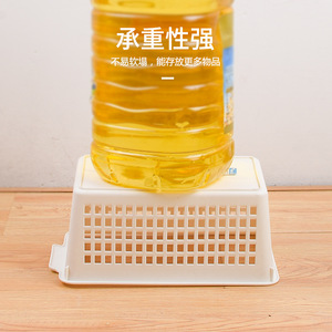 Plastic Desktop Storage <b>Basket</b> Rectangle <b>Stackable</b> For Kitchen Snacks Cosmetics Neatening - Product Image 3