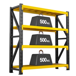 Étagère de rangement en acier réglable, robuste, industrielle, capacité de 500 kg par niveau - Product Image 1