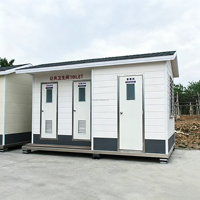 Hôtel mobile en conteneur préfabriqué, toilettes portables avec design moderne et installation rapide, toilettes mobiles de luxe personnalisées
