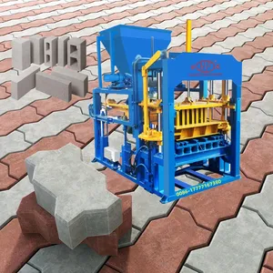 Vollautomatische hydraulische Betonblock-Gießmaschine Straßenleger Zementziegelherstellungsmaschine
