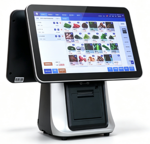 เครื่อง POS หน้าจอสัมผัสคู่ขนาด 15.6 นิ้ว รุ่น Heavy Duty พร้อมเครื่องตัดกระดาษอัตโนมัติขนาด 80 มม. ในตัว เหมาะสำหรับร้านค้าซุปเปอร์มาร์เก็ตที่มีการค้าขายหนาแน่น - Product Image 1